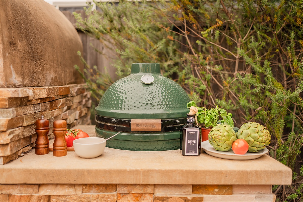 Big green egg for grilling