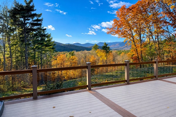 View of White Mountains from back deck