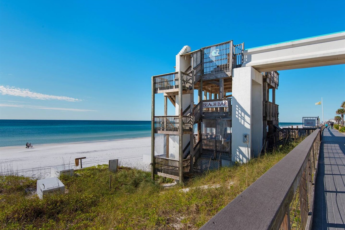 Beach Bar on site- right on the beach!