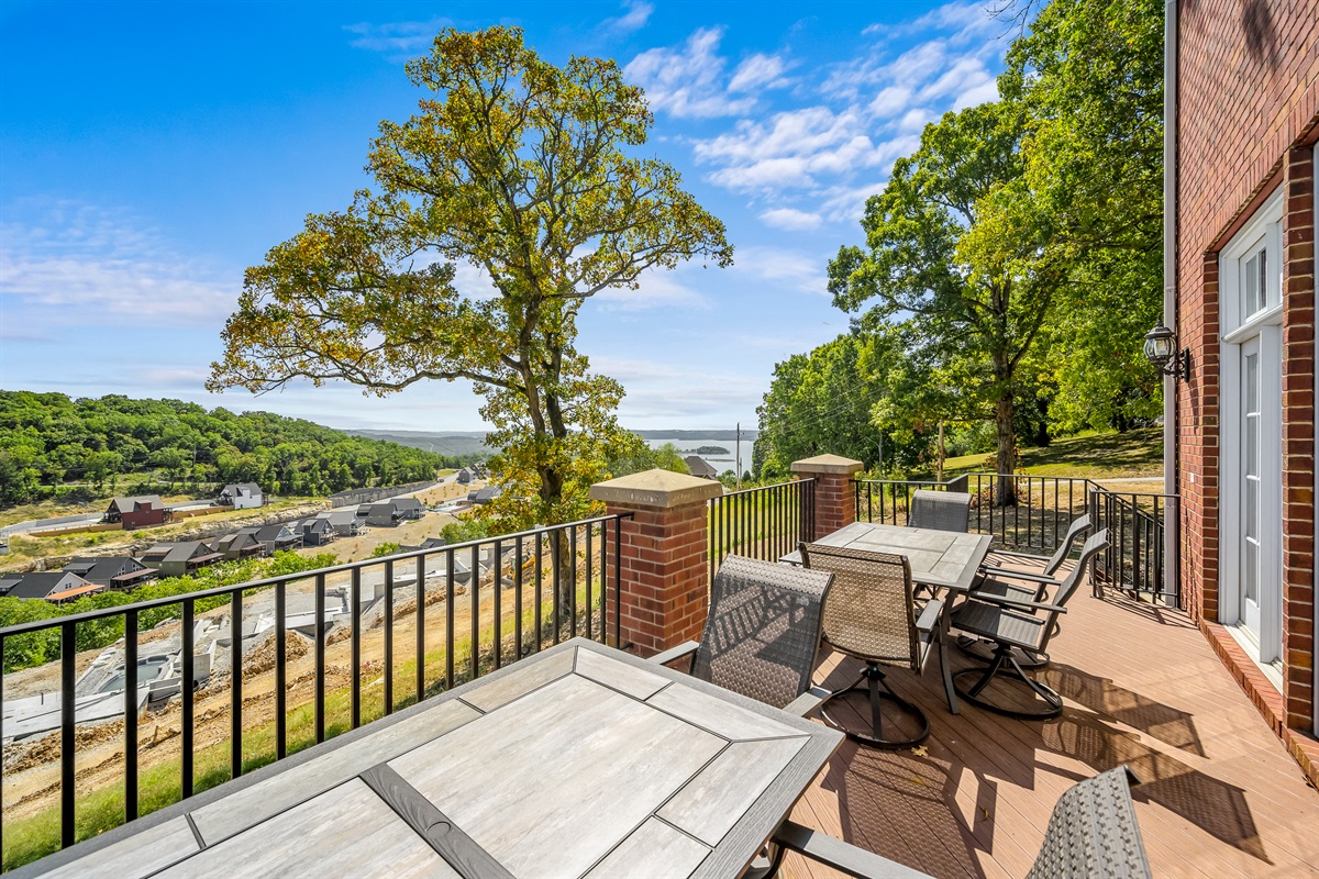 Lake views from the back patio