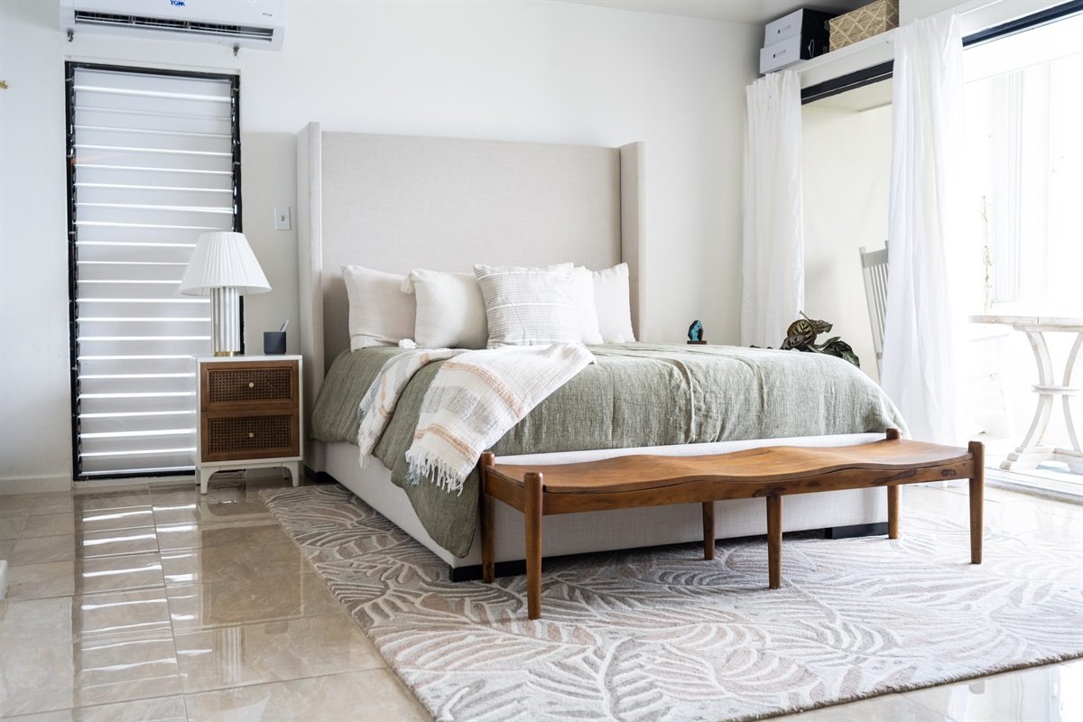 Peaceful nights and breathtaking mornings await in the primary suite.