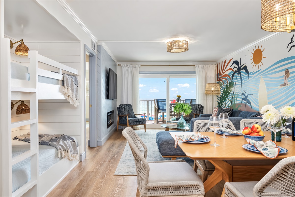 Open concept Living area.