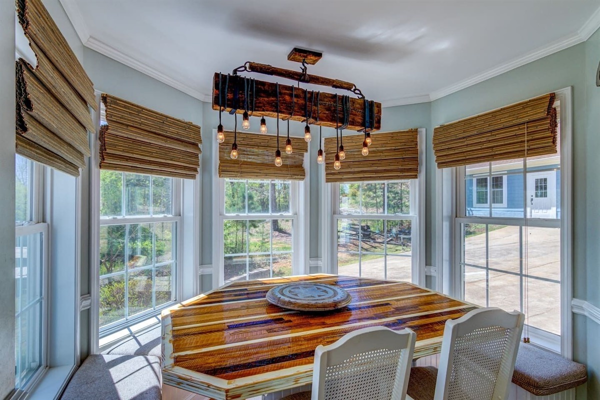 Dining area holds 10-12