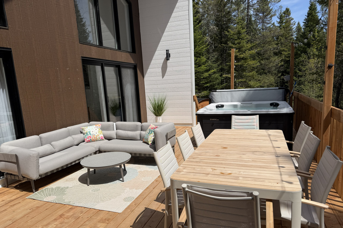 Comfortable outdoor space for relaxing throughout your stay