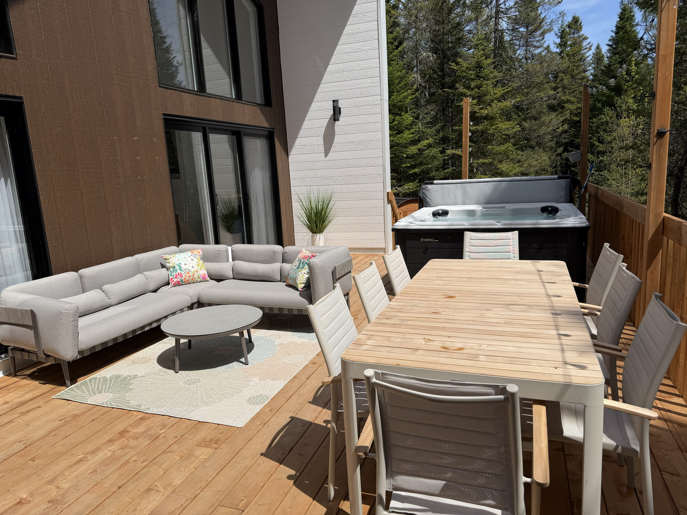 Comfortable outdoor space for relaxing throughout your stay