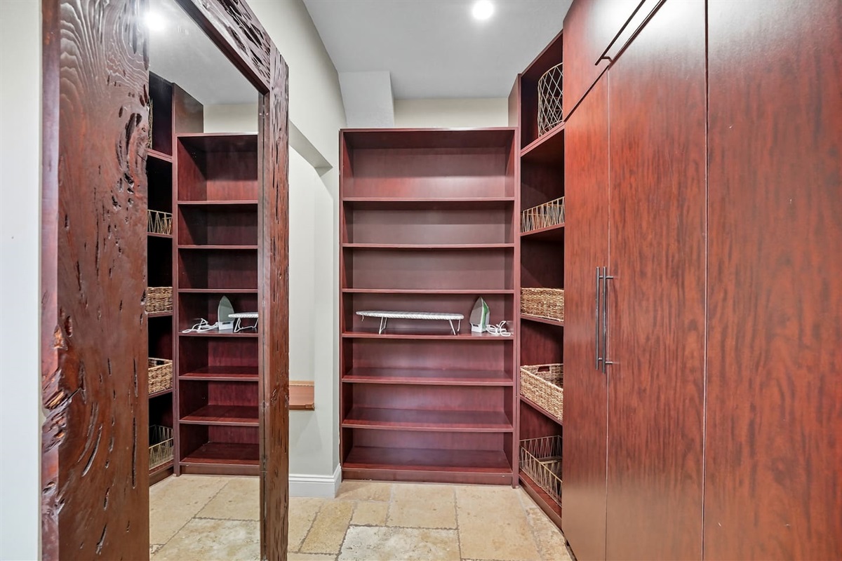 Master walk in closet