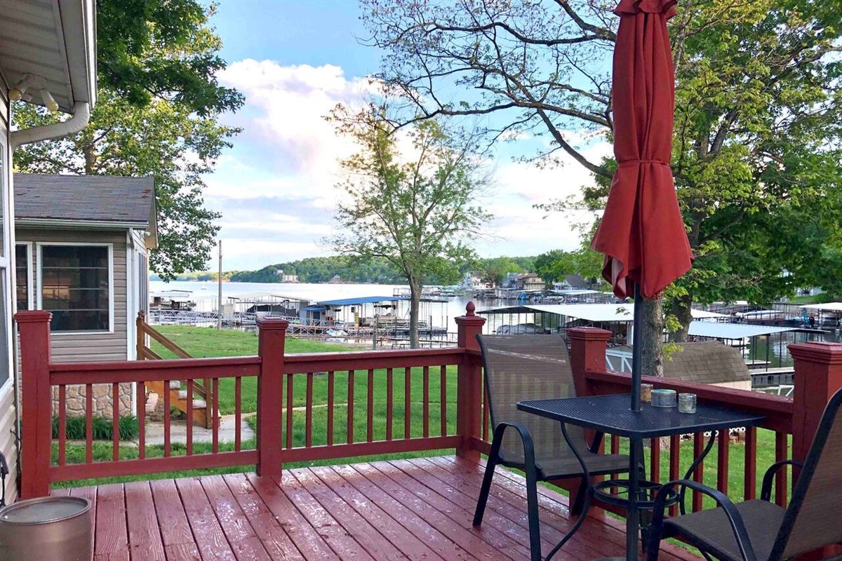 View to the main channel from the deck of the house. During the Shoot Out, your looking at the Finish Line! 34.5mm