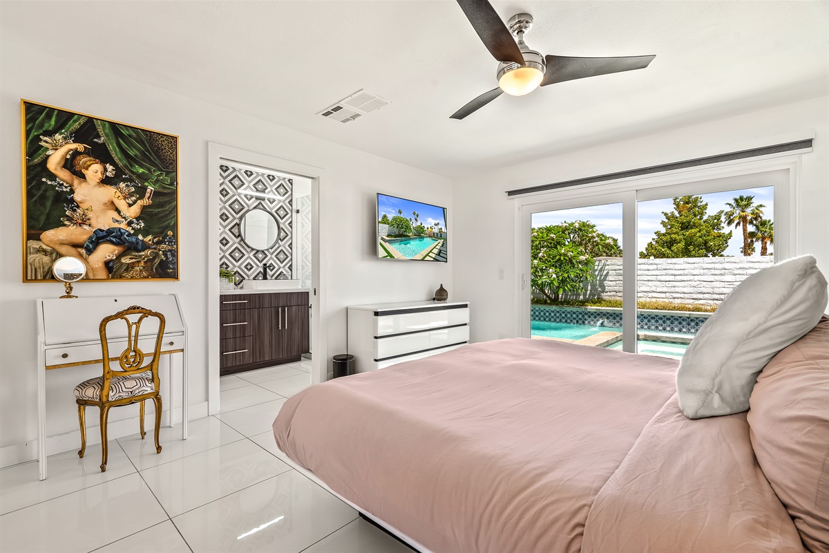 workspace in bedroom