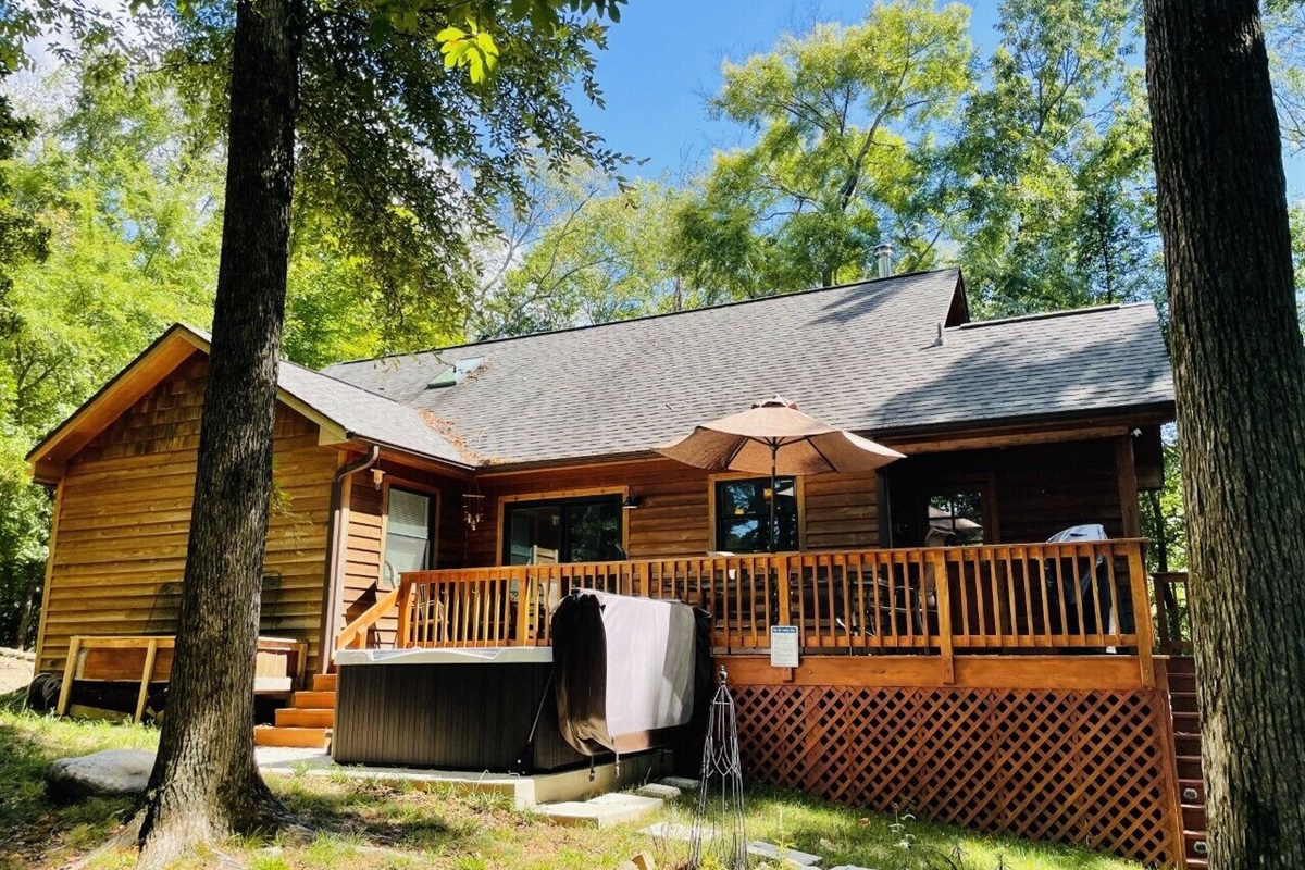 Welcome to Surprise Valley! The back porch is where you will enter our house