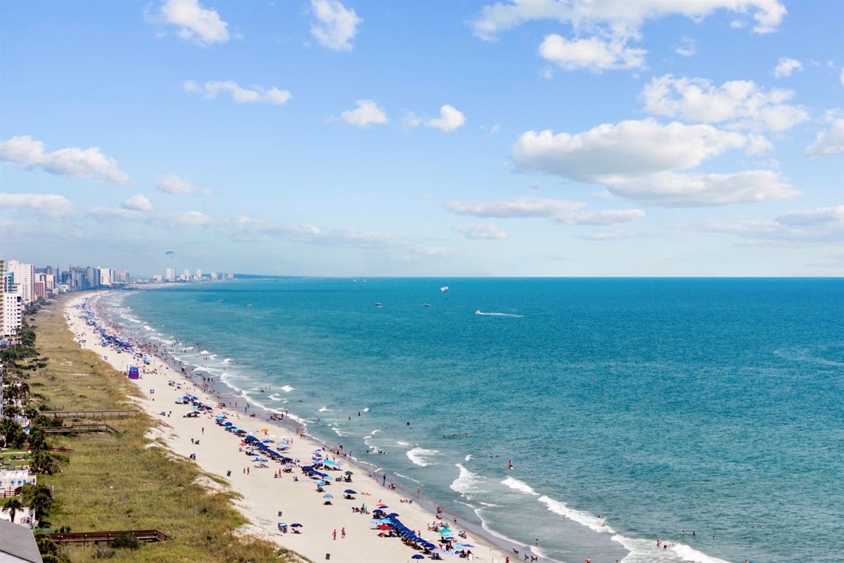 Enjoy views of the gorgeous North Myrtle Beach oceanfront from the balcony