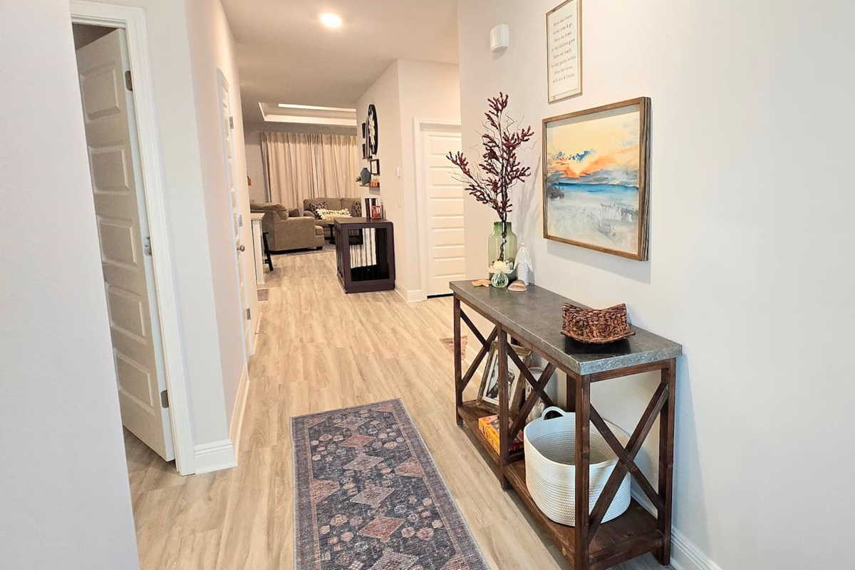 Helpful spaces as you enter the home in the Foyer Hall to catch all your items to keep handy.