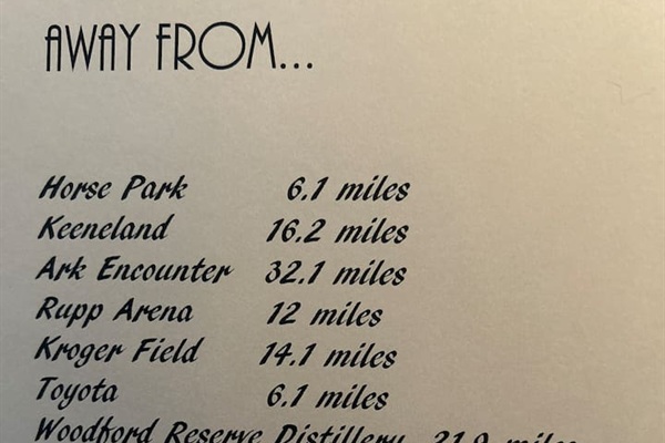 We have a book full of fun places to go in the area!