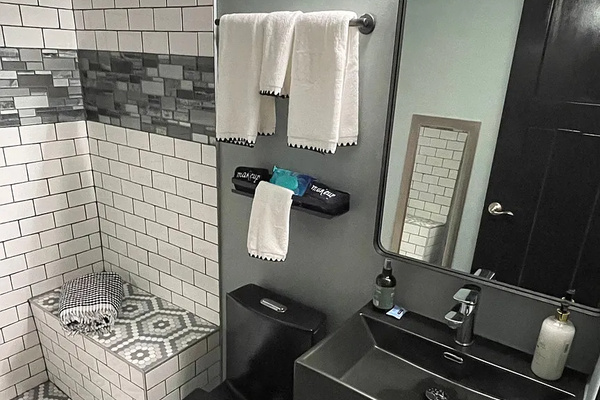 Updated Main Bathroom with huge stand alone shower