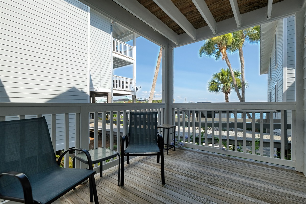 Views of the Gulf from the porch