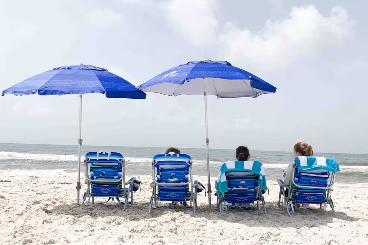 One ofonly four houses in Gulf Shores with direct views and access to the beach directly across the street.