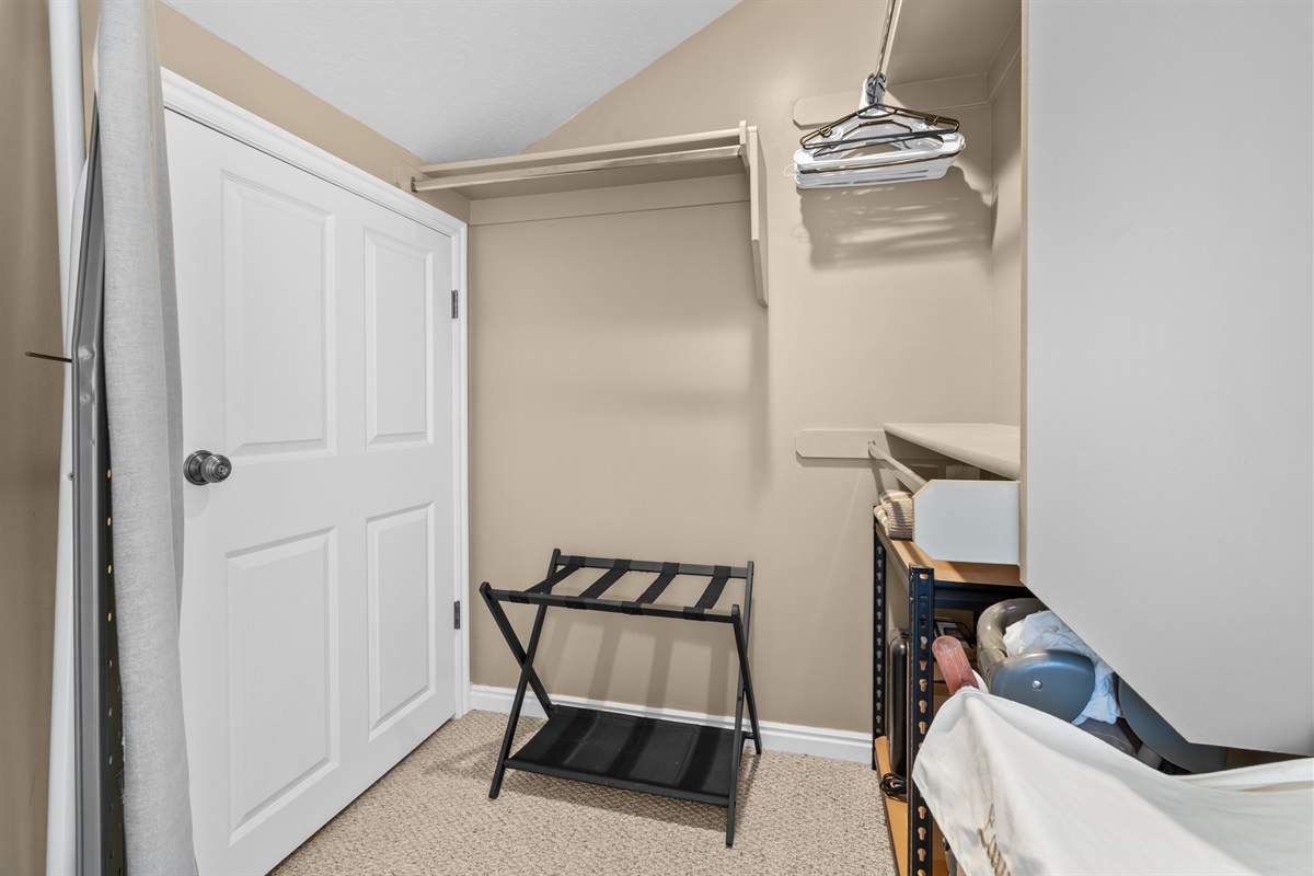 Convenient storage area perfect for luggage.