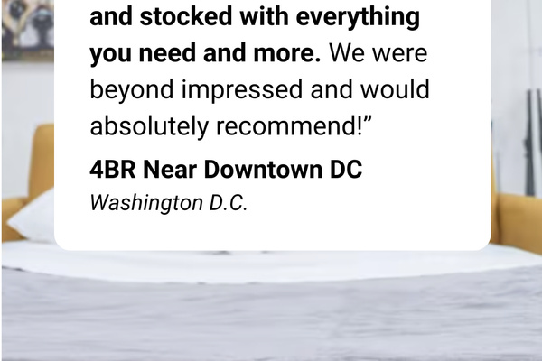 Here is a review from a recent group that stayed at our home