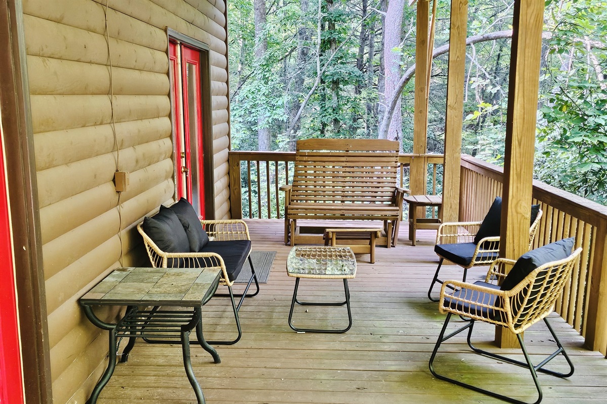 Lower Level Deck Overlooking Natural Landscape