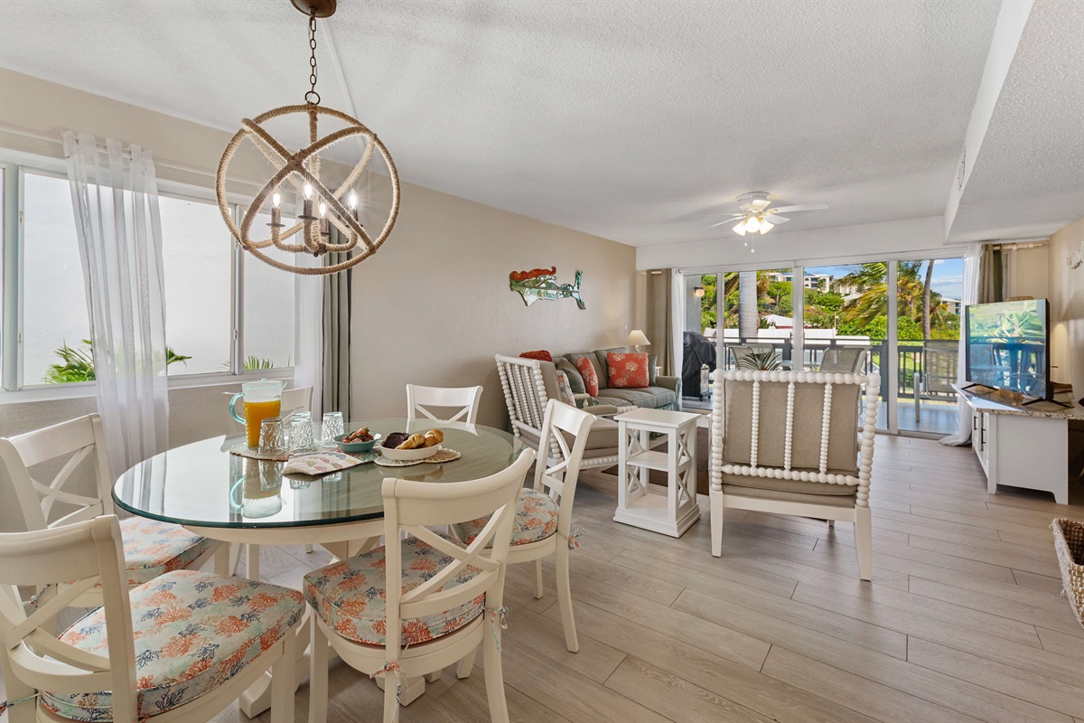 Spacious dining area for relaxing meals.