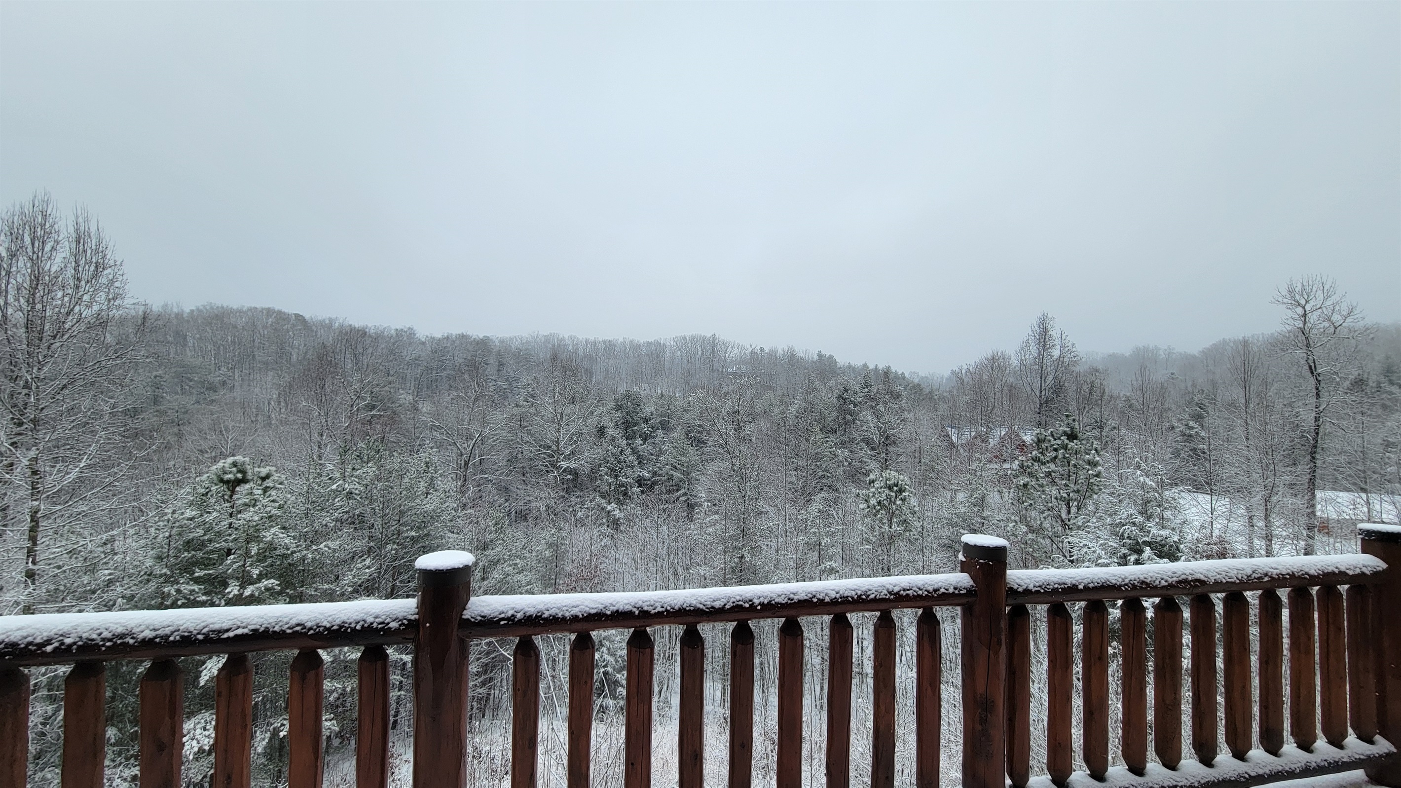 Winter view from the deck