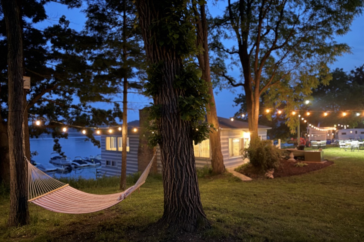 Yard view of the Boat House event hall