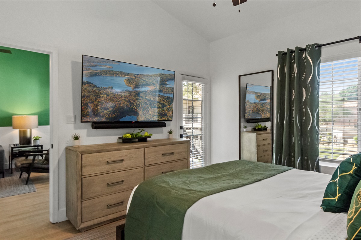  Comfort meets relaxation in this cozy sleeping space TV access