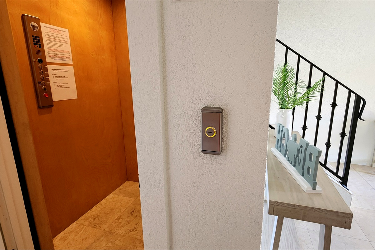 The Elevator goes from ground level to the 4th Floor