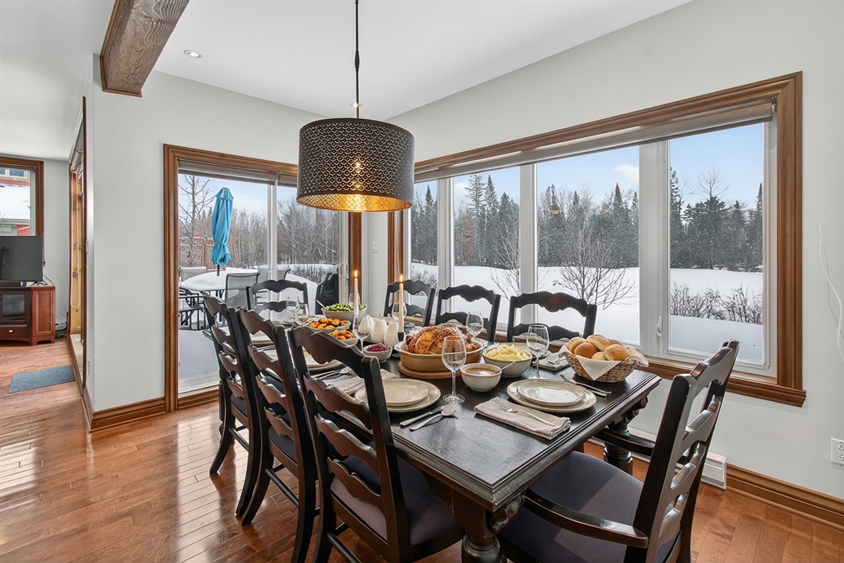 Large dining area for celebrations