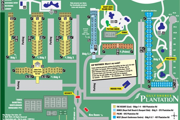 Gulf Shores Plantation - Resort Map