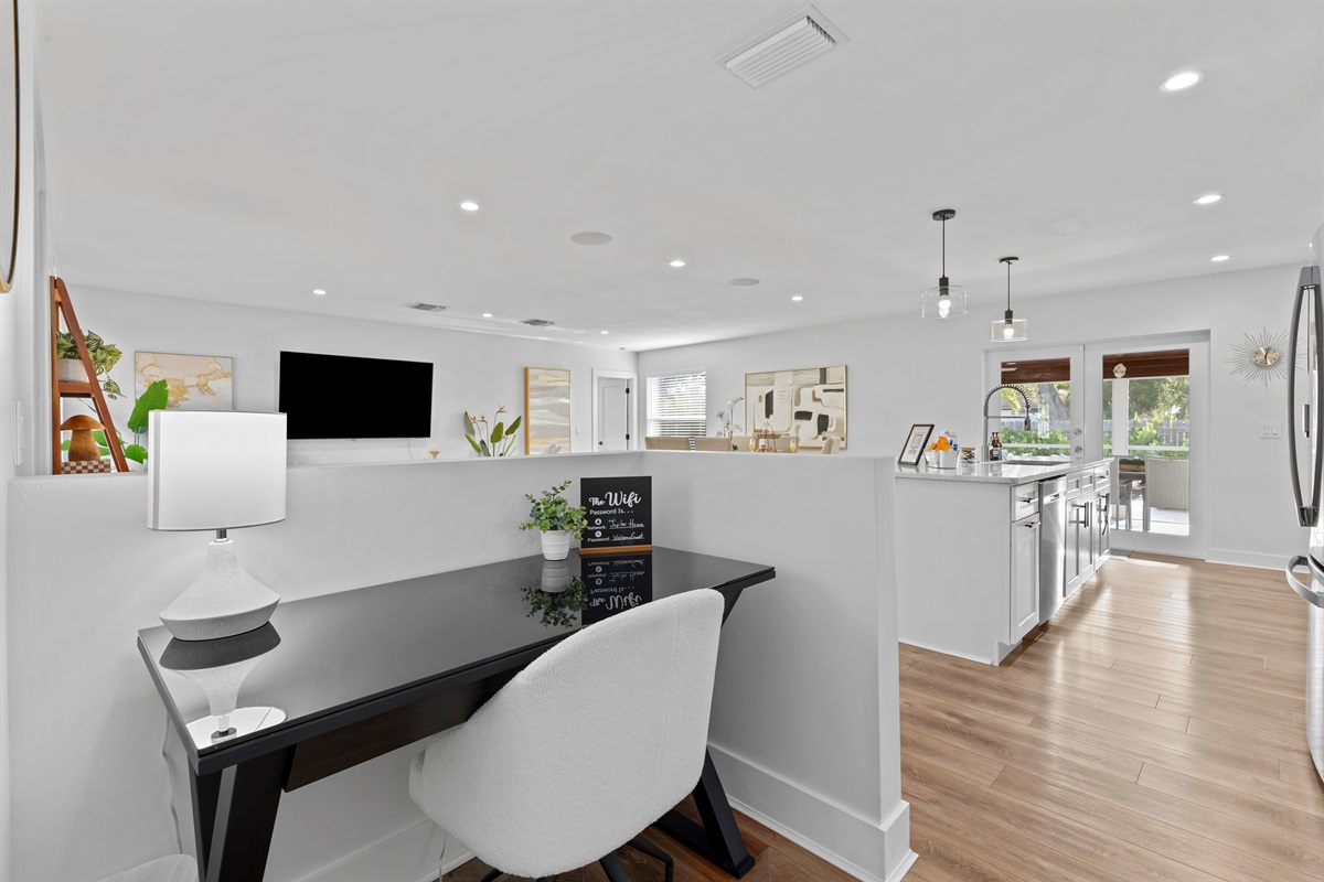 Whether you’re working remotely or planning your next beach day, this comfortable workspace offers the perfect balance of productivity and relaxation.