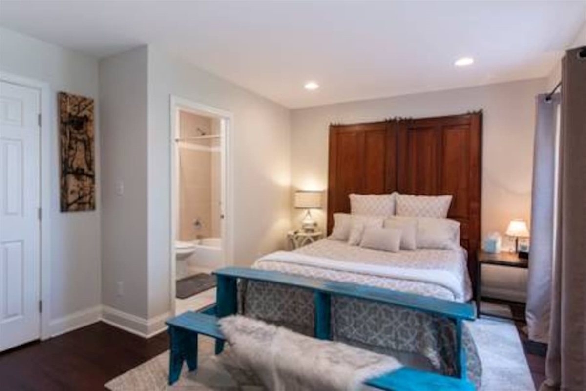 Master bedroom and Bath