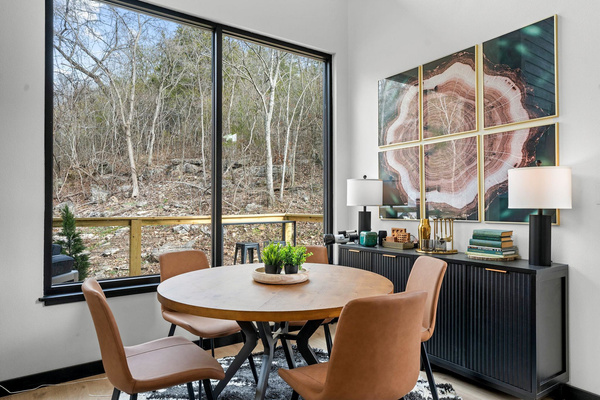 Dine with a view—nature is always part of the experience