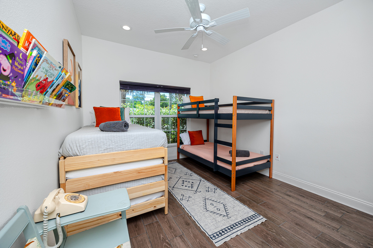 Bedroom Two. Six Total Beds