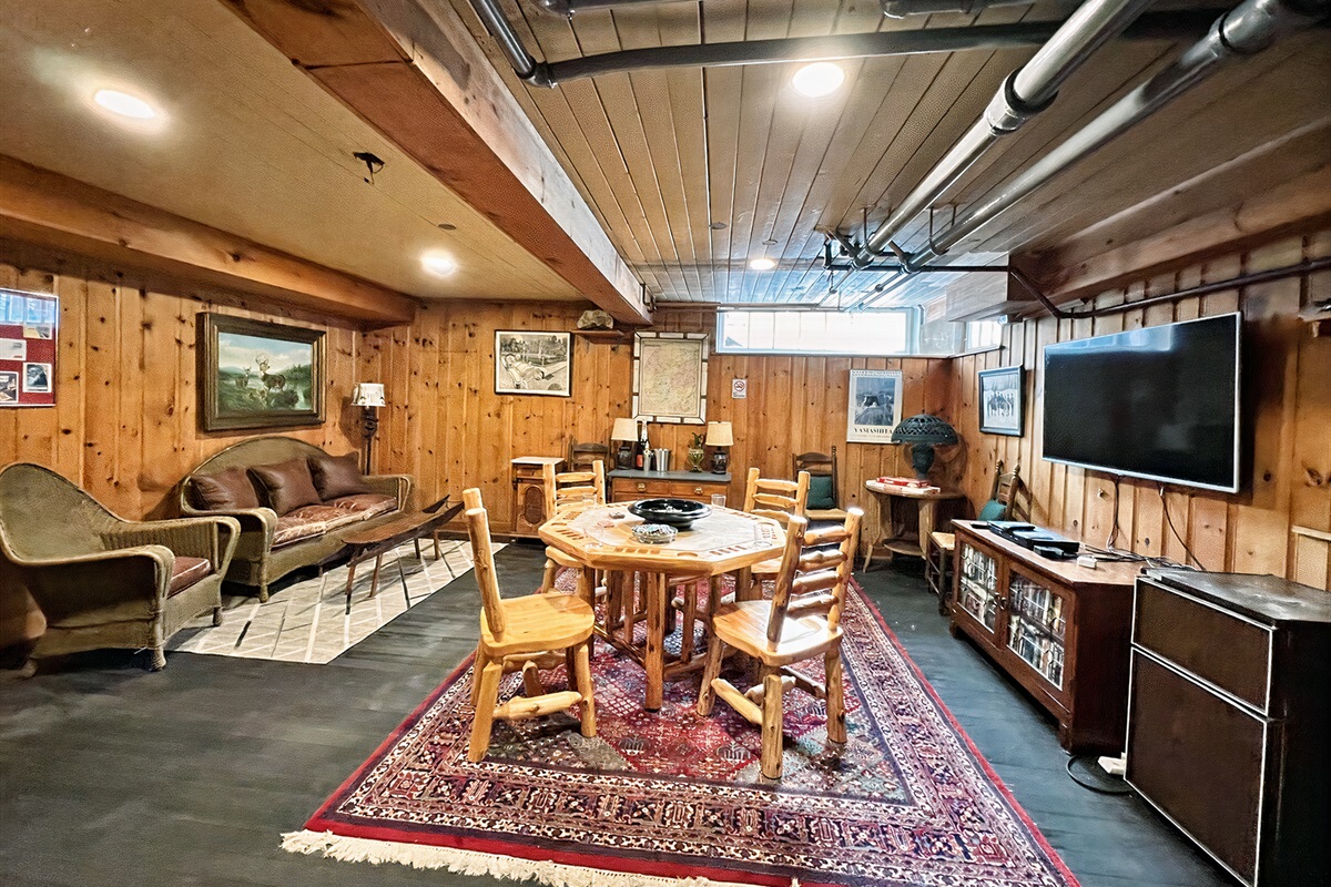 Steven's Adirondack Room (poker, darts, TV)