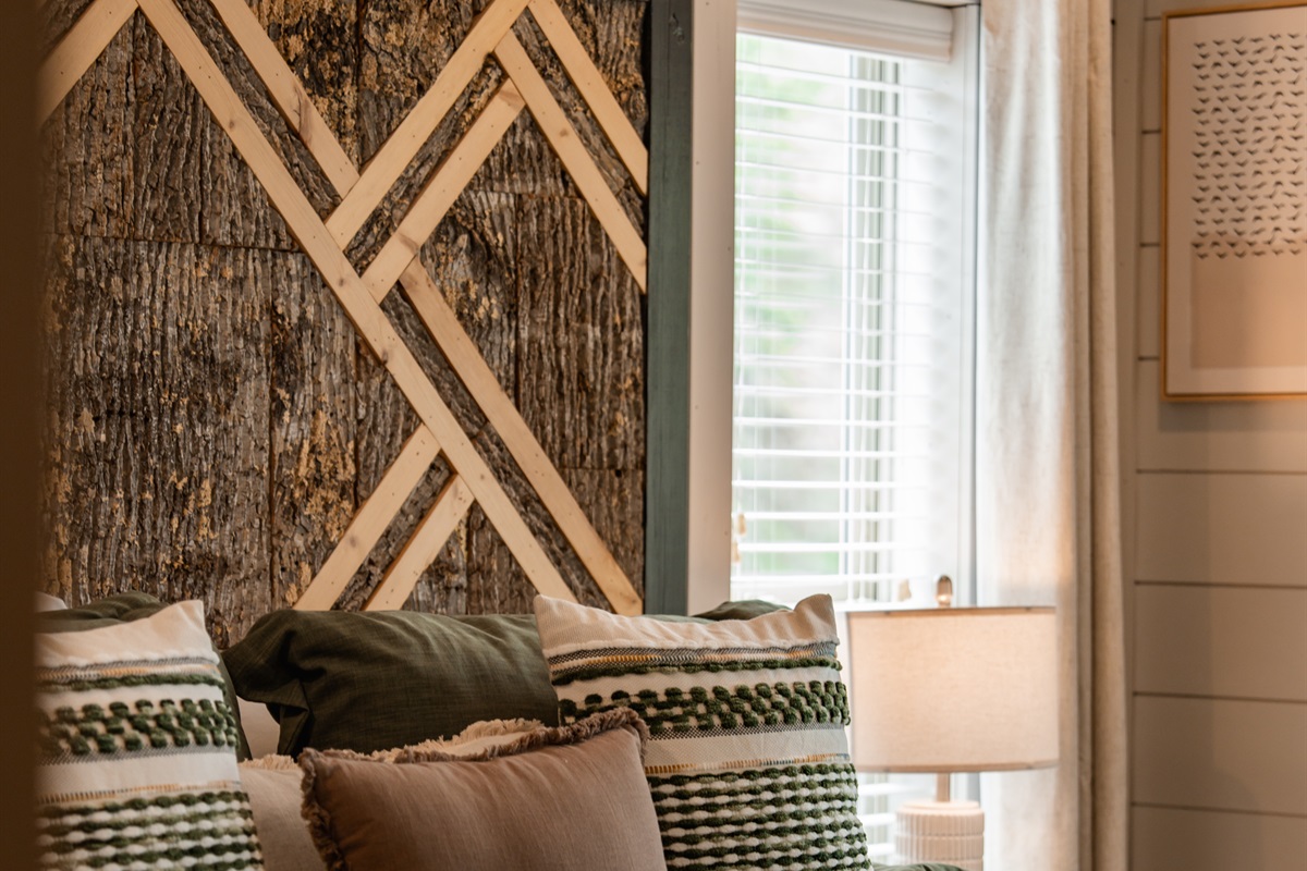 Master suite off the living area.