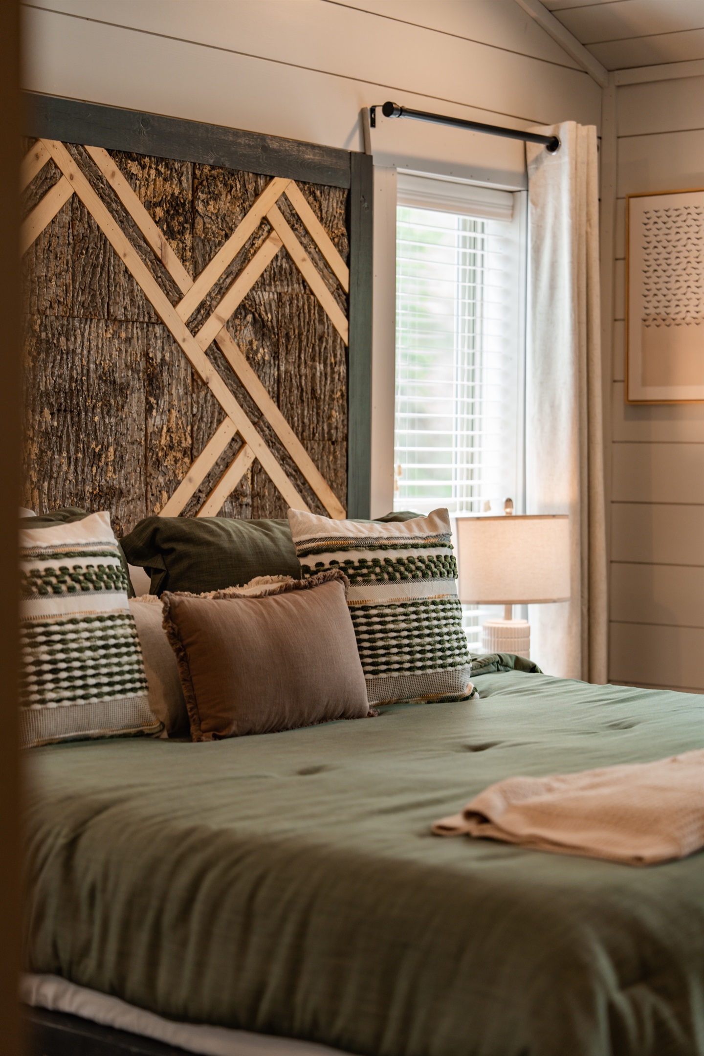 Master suite off the living area.