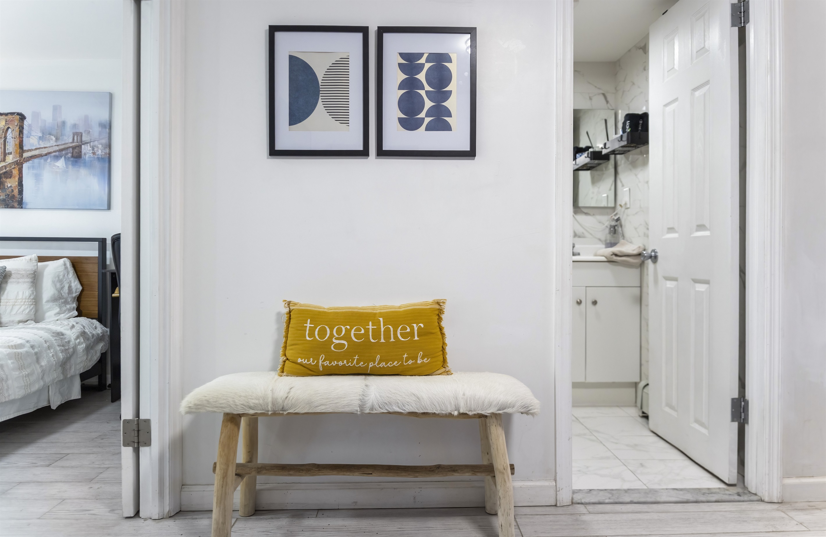 Pause as you come and go in a welcoming entry that makes arriving home feel easy and unrushed.