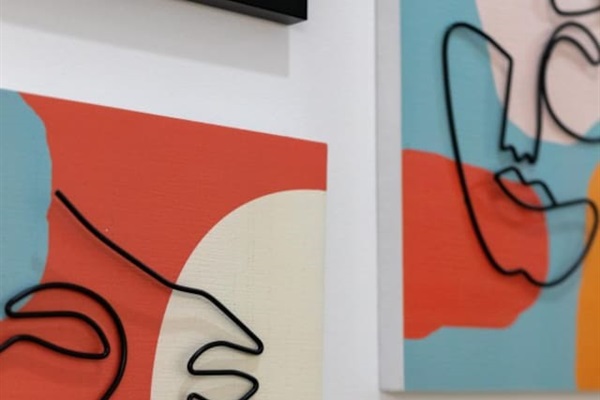 Unique and vibrant abstract paintings.