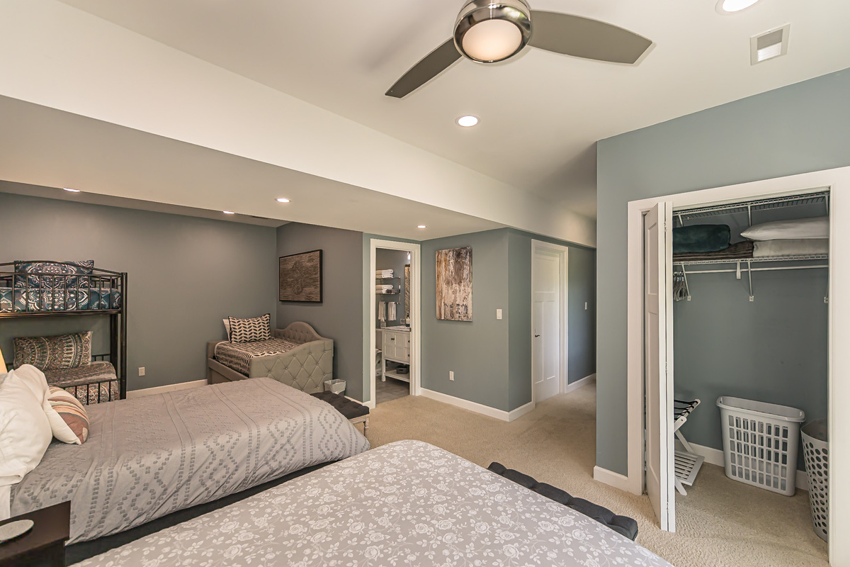 Comfortable sleeping space for larger groups.