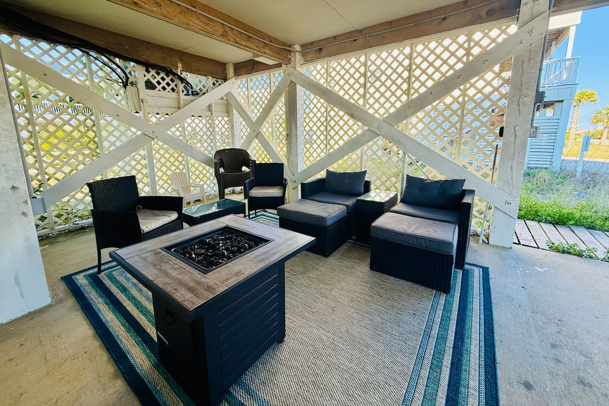 Fire pit area 