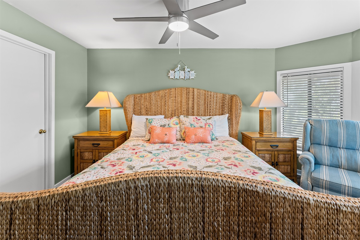 Spacious Main Bedroom with California King and ensuite