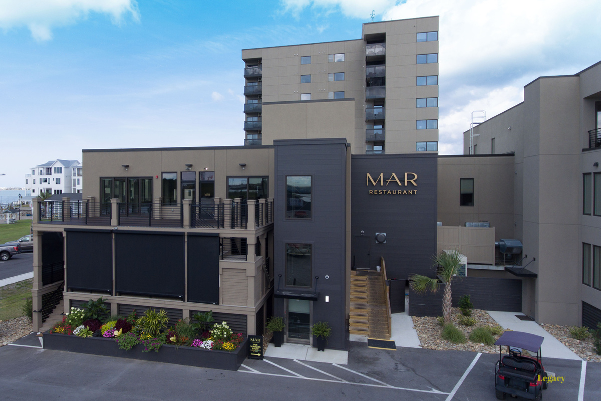 View of Mar restaurant, and Condos 