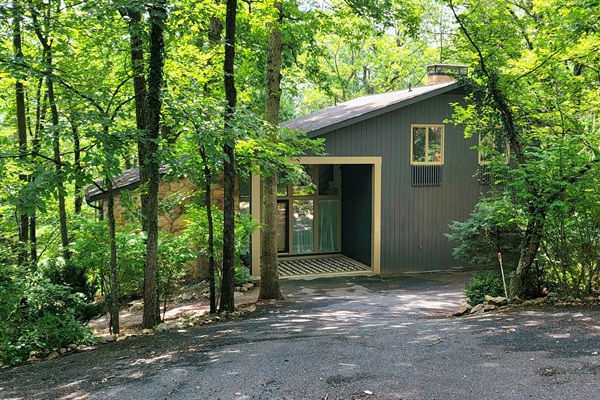Front of house & driveway (fits 4-5 cars comfortably).