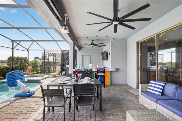 Plenty Of Seating-Dining Table-Bar Counter With TV