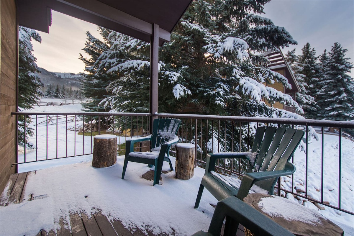 View from deck