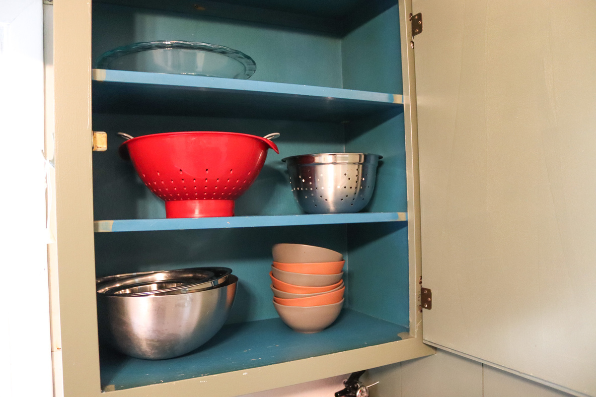 A fully stocked kitchen with dishes for everyday meals or special occasions.