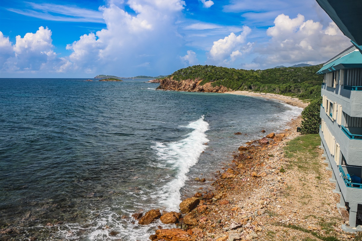Your condo is the top unit on the right. You can't get any closer to the water without being in it.