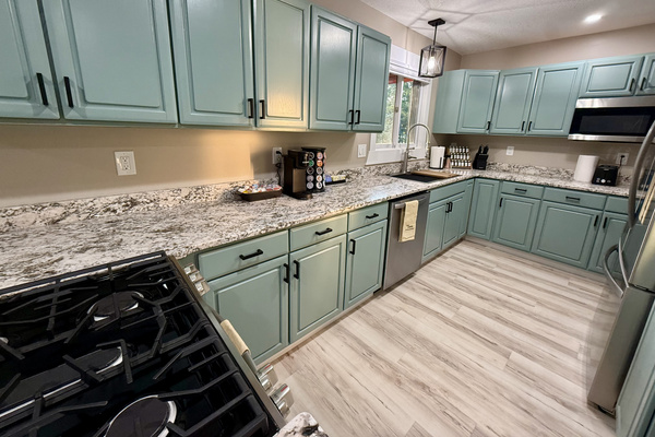 Kitchen with brand new appliances