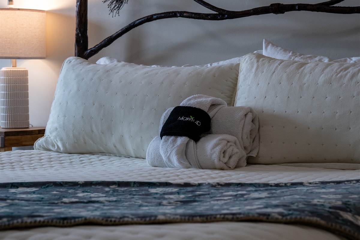 Thoughtful touches including fresh linens and plush bedding for a restful stay.