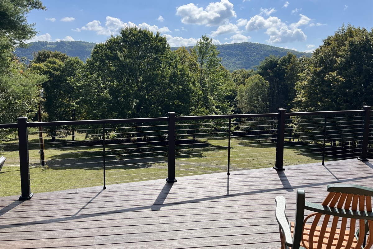 View from the nearly 800sq ft deck